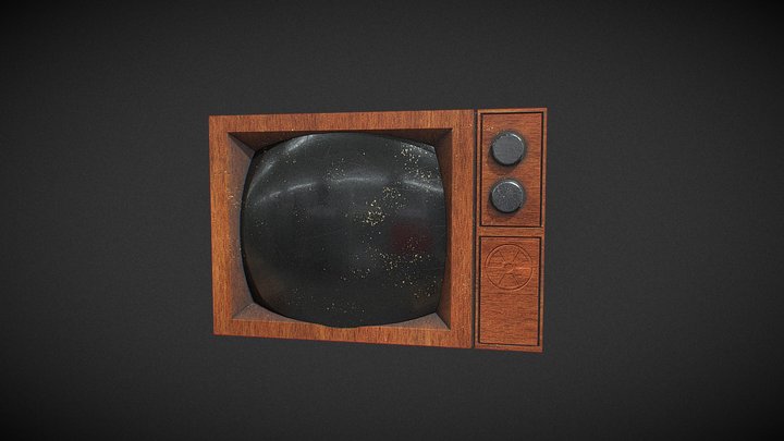 Grunge TV 3D Model