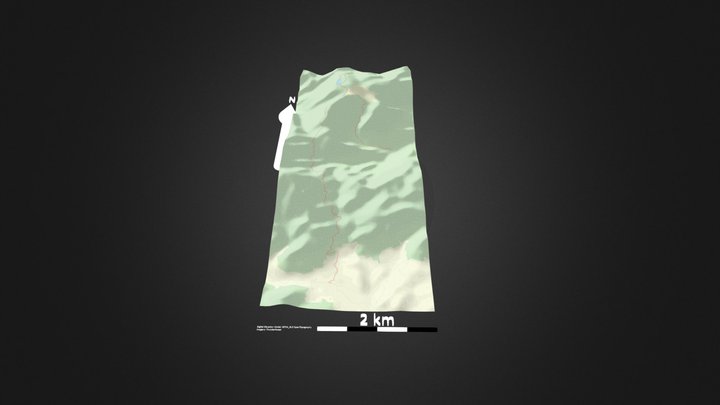 斗湖天池_等高地图 – Free 3D Model STL