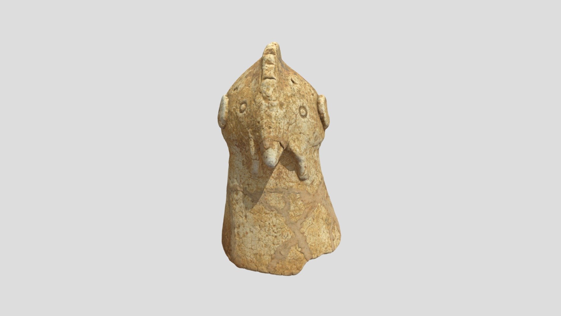 鶏形埴輪 — Sketchfab embed 3D viewer