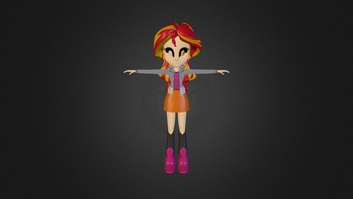 Sunset Shimmer - EG RR (unfinished) 3D Model