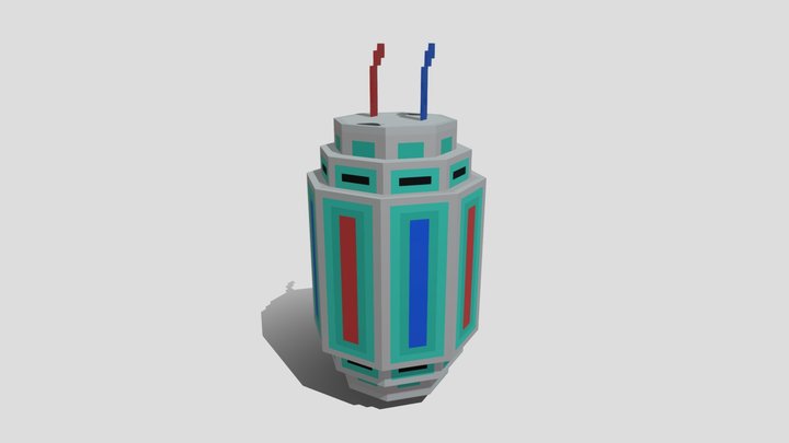 Minecraft_Nuclear_Bomb 3D Model