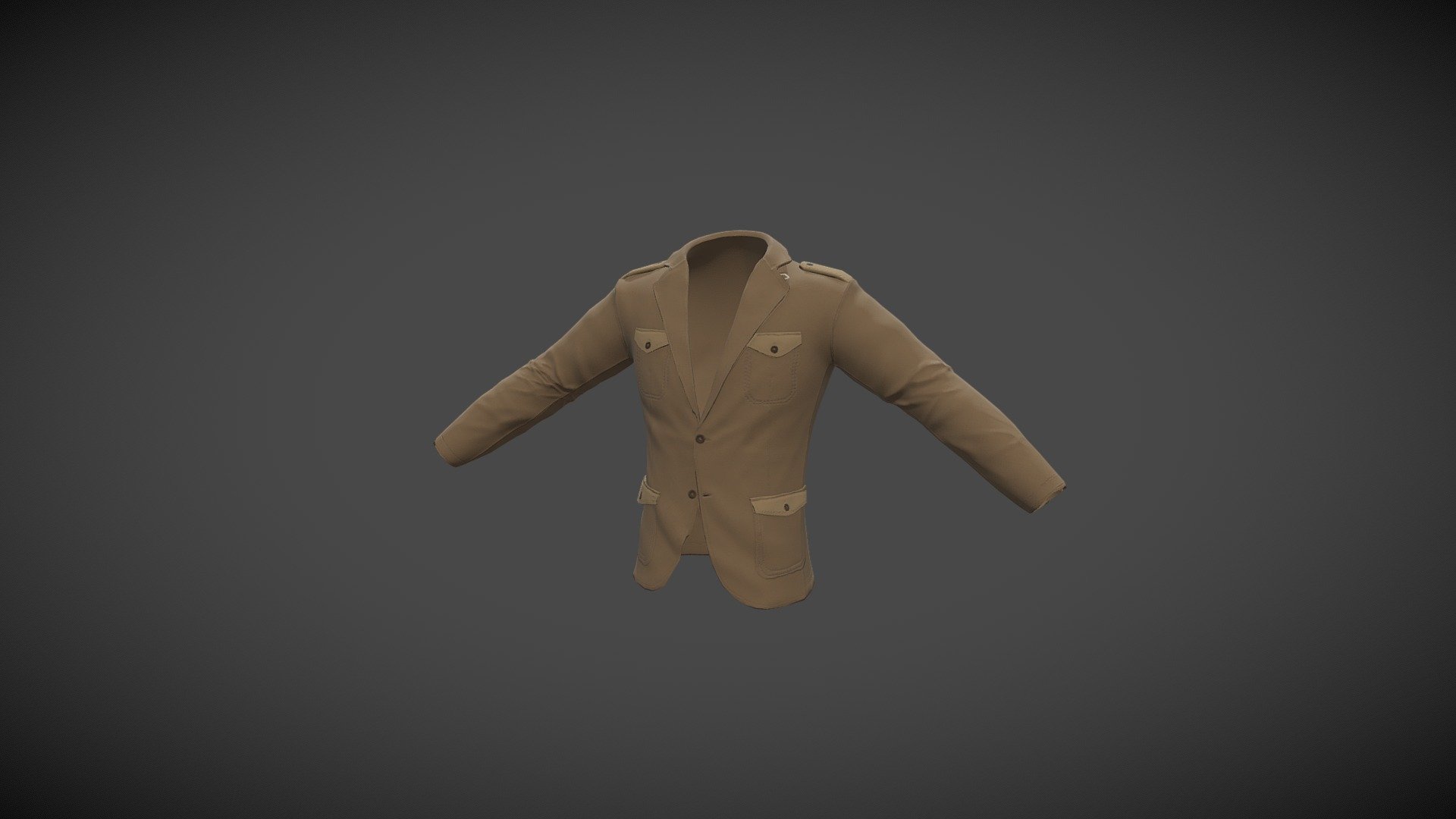 Faux Suede Safari Jacket