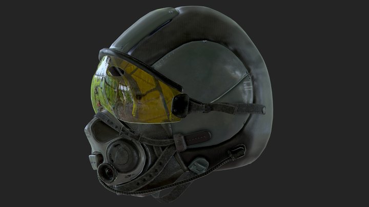 PILOT HELMET 3D Model