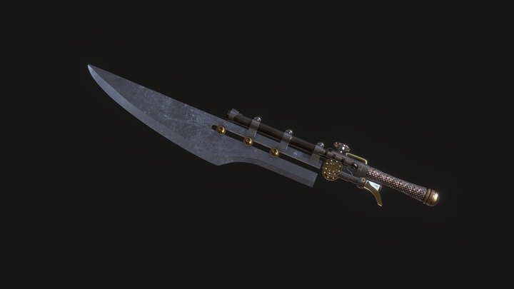 Gun-sword Model 3D Model