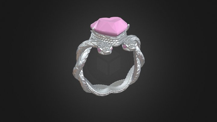 3D Snake Ring 3D Model
