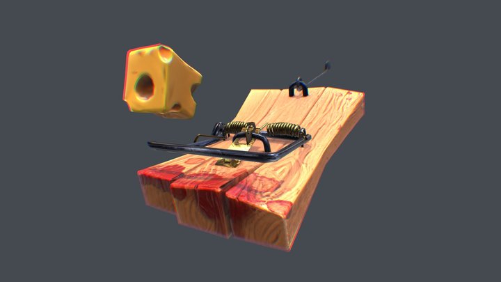 Stylized Rat Trap 3D Model