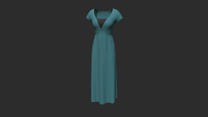 Dress_Long 3D Model