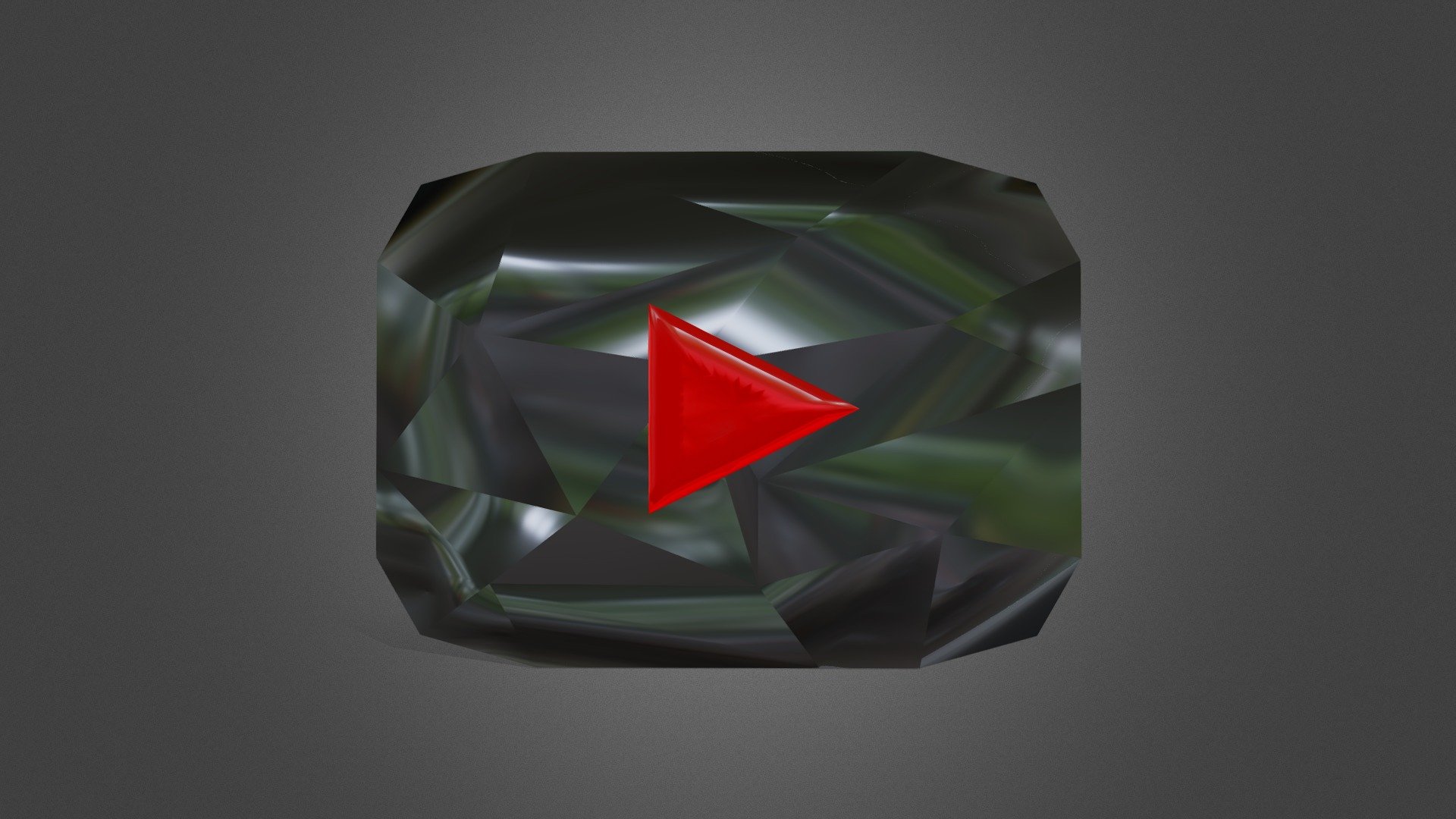 Diamond Play Button - Download Free 3D model by Legion (@LegiVonPegi