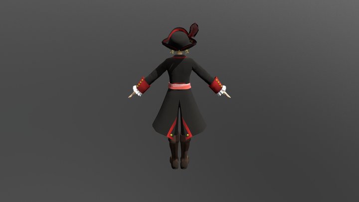weird pirate anime thing. i dont like anime 3D Model