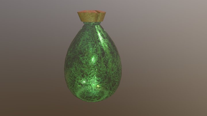 GREEN BOTTLE 3D Model