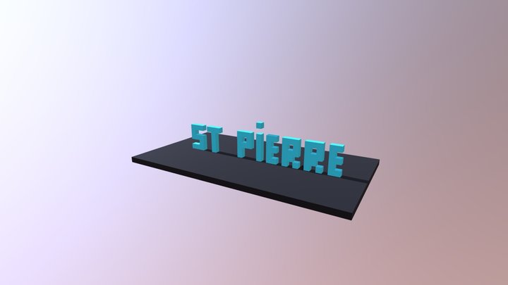 St Pierre 3D Model