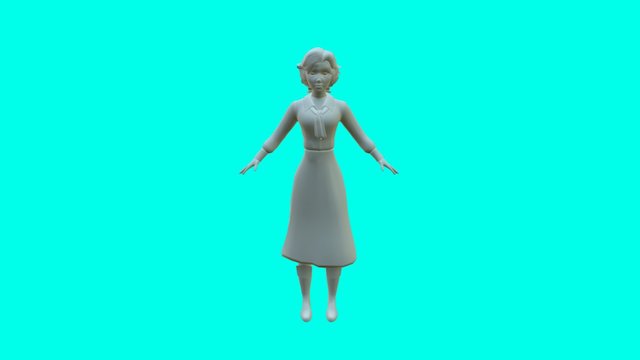 ELIZABETH FROM BIOSHOCK INFINITE! 3D Model