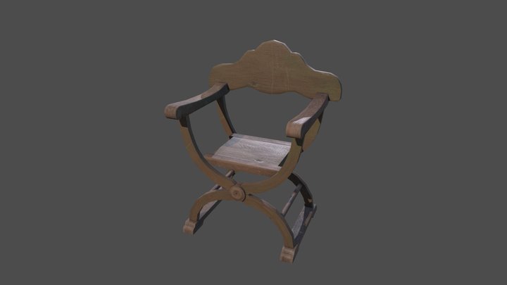 Wooden Folding Chair – Modello 3D gratuito STL