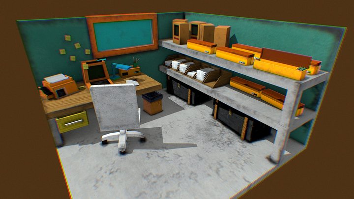 abandoned office 3D Model