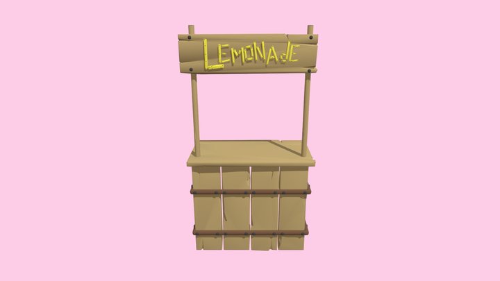 Lemonade Stand 3D Model