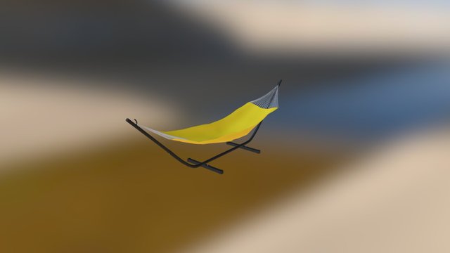 Soporte Portátil para Hamaca 3D Model