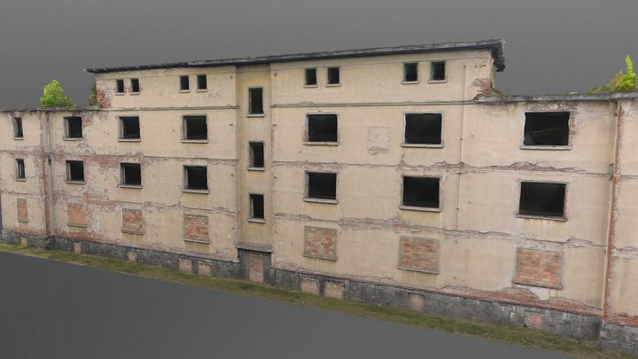 Maticni apartment house ruin 3D Model