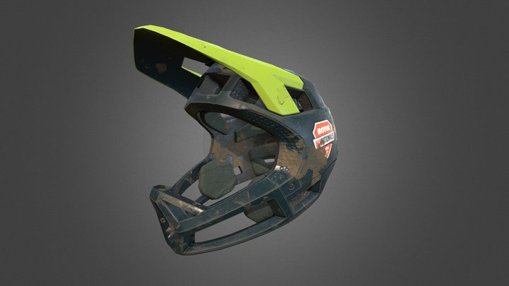 Motocross Helmet (Final) 3D Model