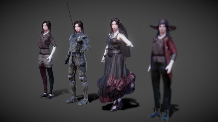 Ray II LOD1(Each Suit <40k Tris) Showcase – Kostenloses 3D-Modell STL