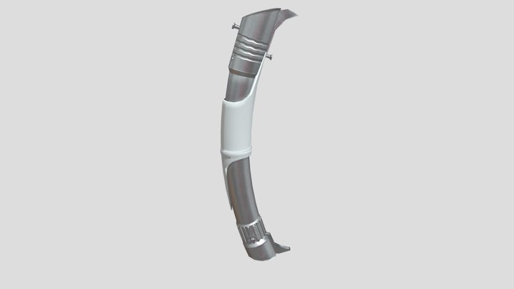 Darth Bane's Curved Lightsaber 3D Model