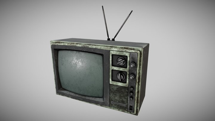 TV old retro 3D Model