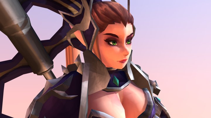 Female Knight 3D Model