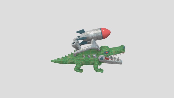 Rocket Croco 3D Model