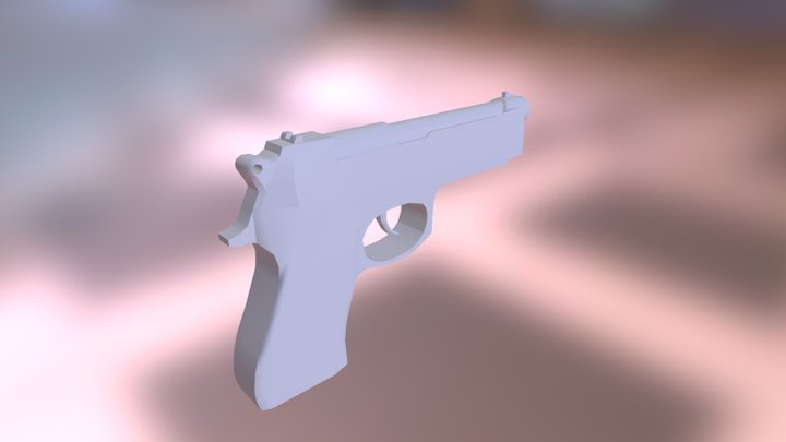 M9 Beretta Pistol 3D Model
