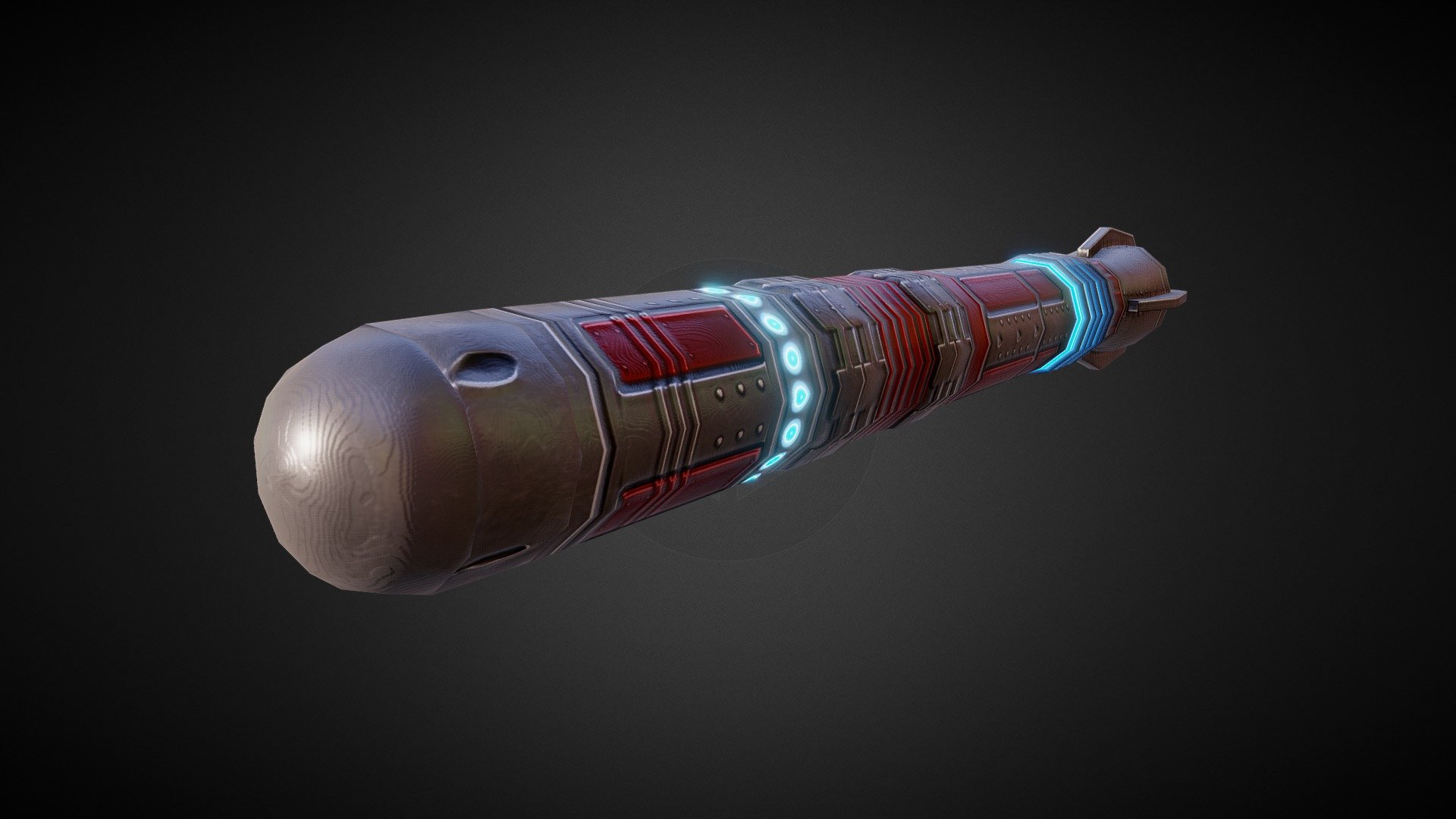 Sci-fi Rocket missile 01