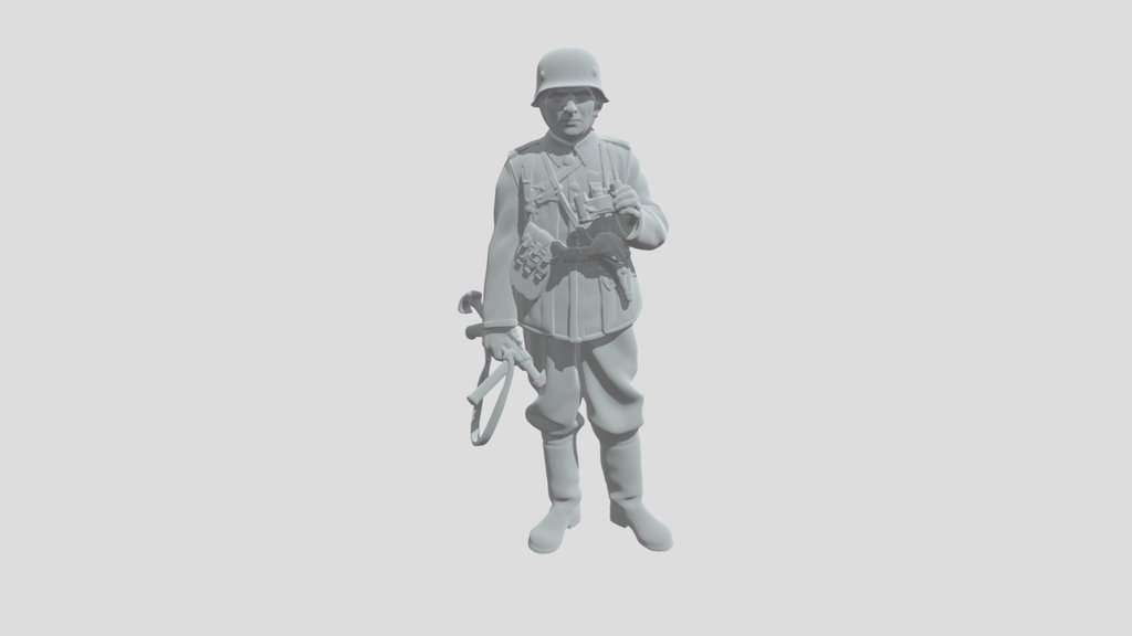 World War II Soldier with Binoculars