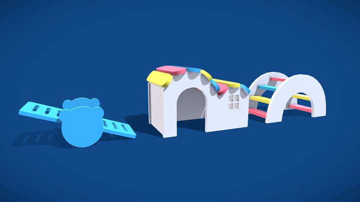 Mini House for Hamster 3D Model