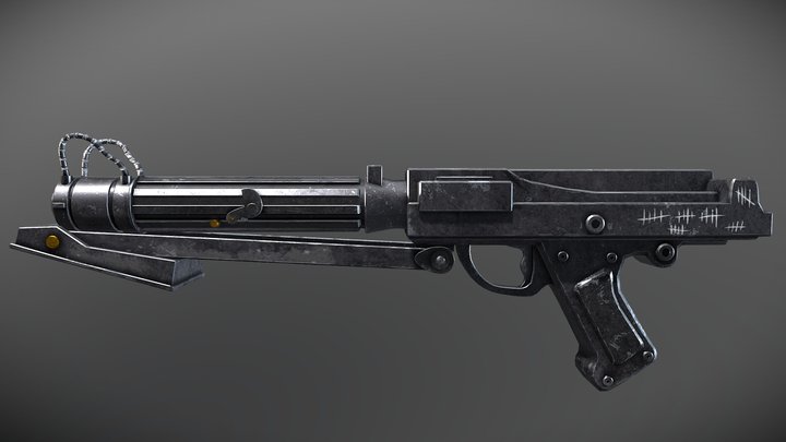 DC-15S Blaster Carbine 3D Model