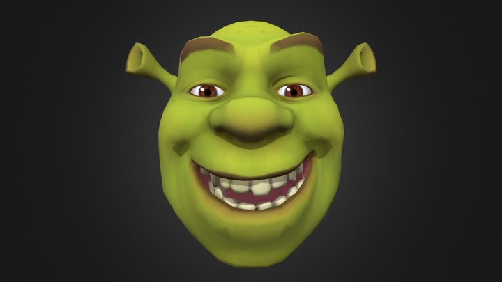 Shrek Head 3D Model
