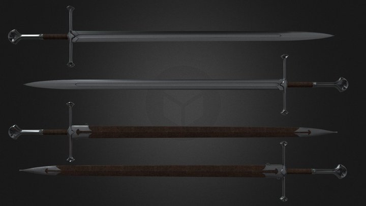 Swords for game 3D Model