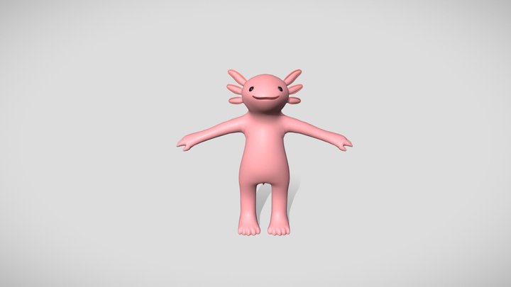 Axolotl 3D Model