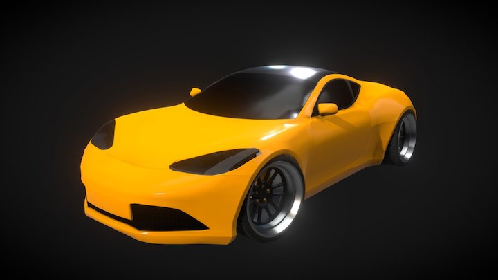 Custom Sportscar 3D Model
