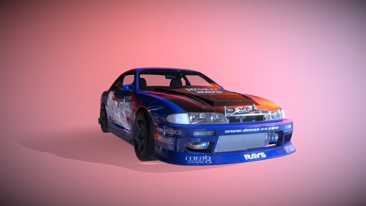 Nissan Silvia S14 Zenki D-Max 3D Model