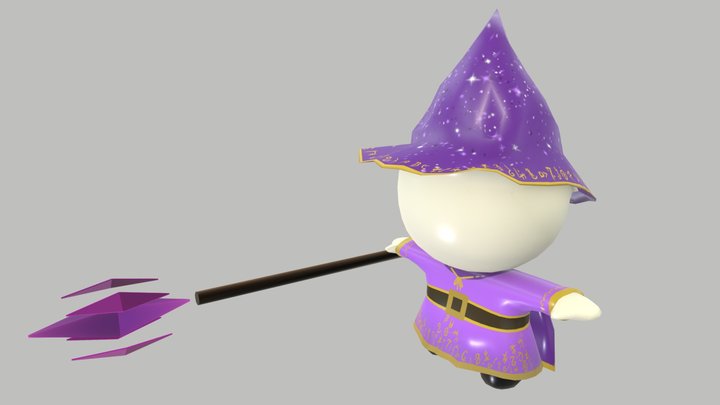 Violet Mage 3D Model