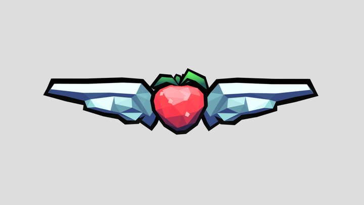Strawberry With Wings Celeste 64 3D Model