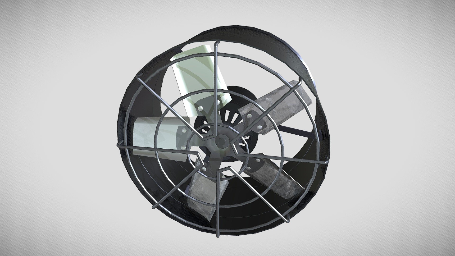 Exhaust fan industrial - 3D model by HGowl (@hgowl22) [b8522bd]