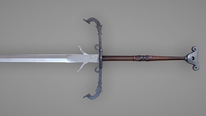 Two-hand sword 3D Model