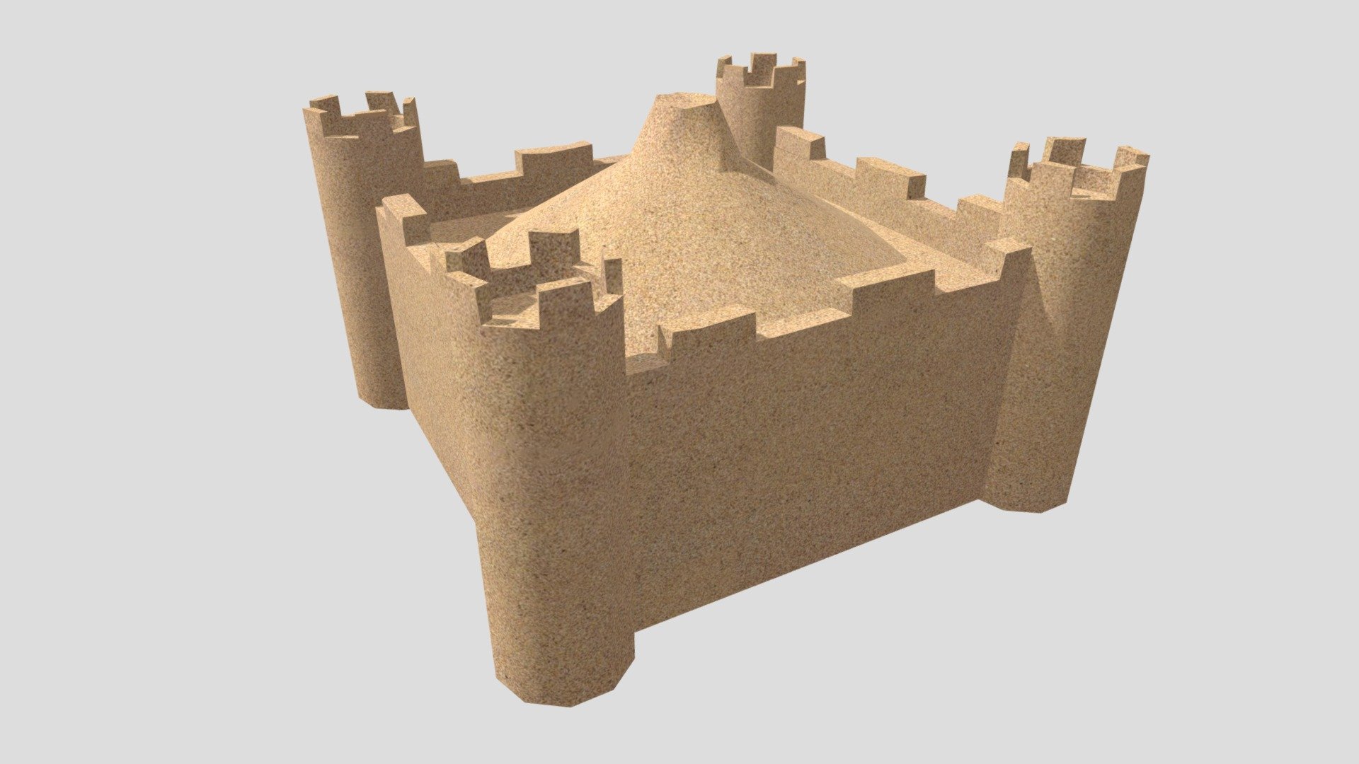 Model_zandkasteel - 3D model by jonaswillems [b852cea] - Sketchfab