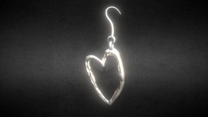 ハートピアス 3D Model