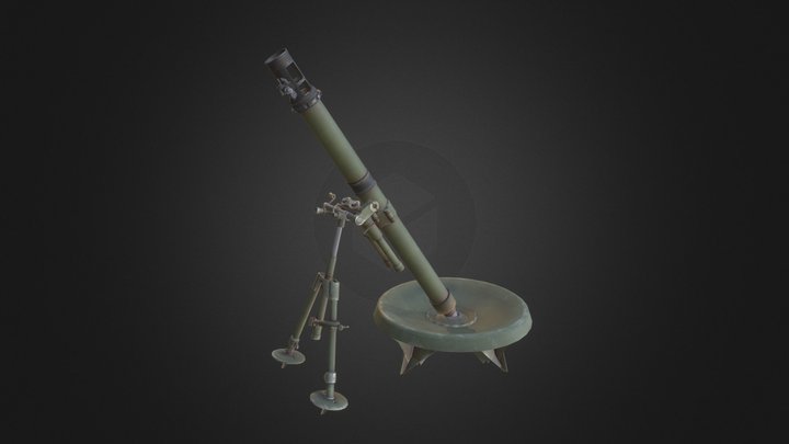 Mortar 2Б14-1 3D Model