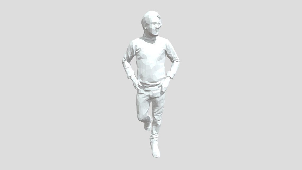 Low Poly Man Walking