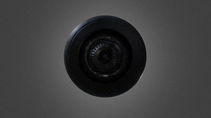 Spherical UFO 3D Model