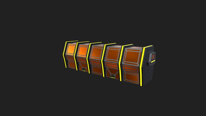 Futuristic Station 3D Model