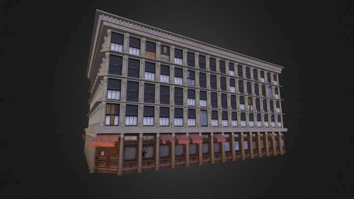 Bank Building 3D Model