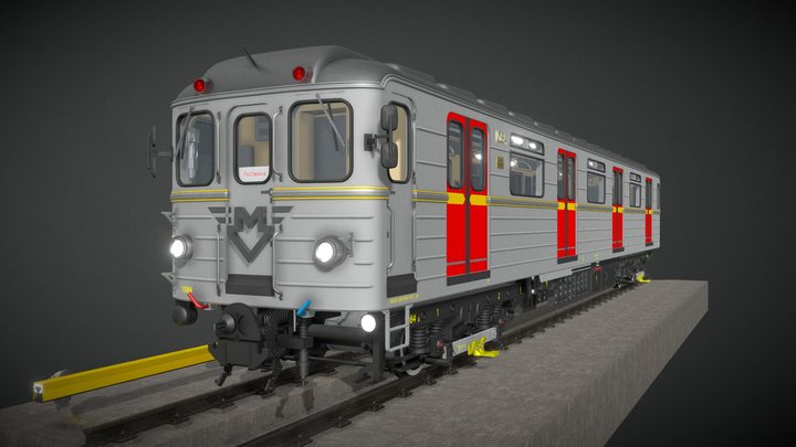 Prague metro Ečs 3D Model