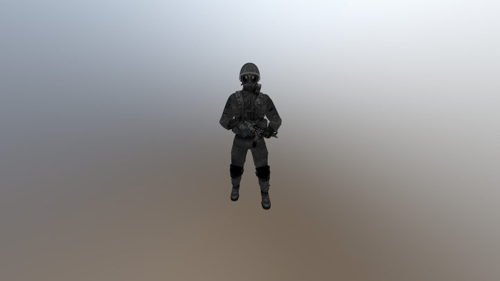 Soldier Animations Megapack: GasMask 3D Model